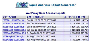 社内Web閲覧監視(SARG)